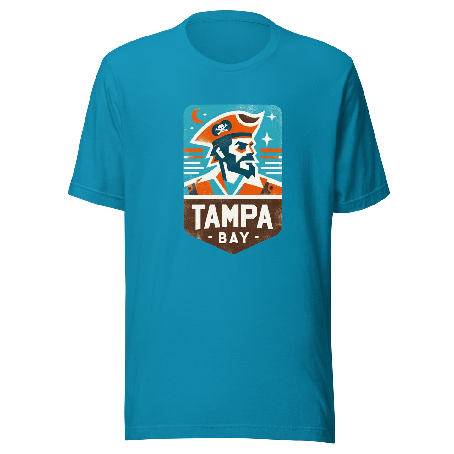 Tampa Bay Gridiron: Pirate Waters - Retro Football Tapestry Series Unisex t-shirt