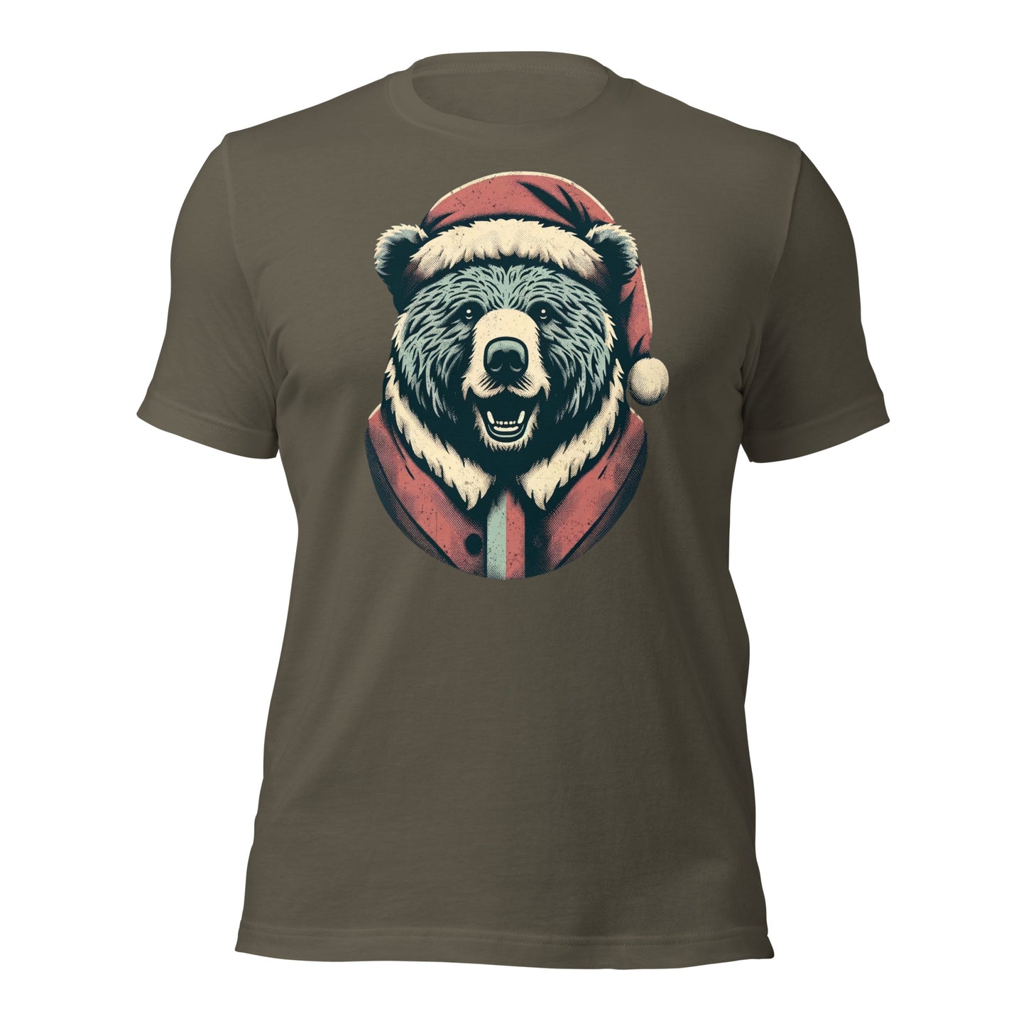 Bear-ly Merry: Rustic Christmas Retreat with Santa's Fuzziest Helpers Unisex t-shirt