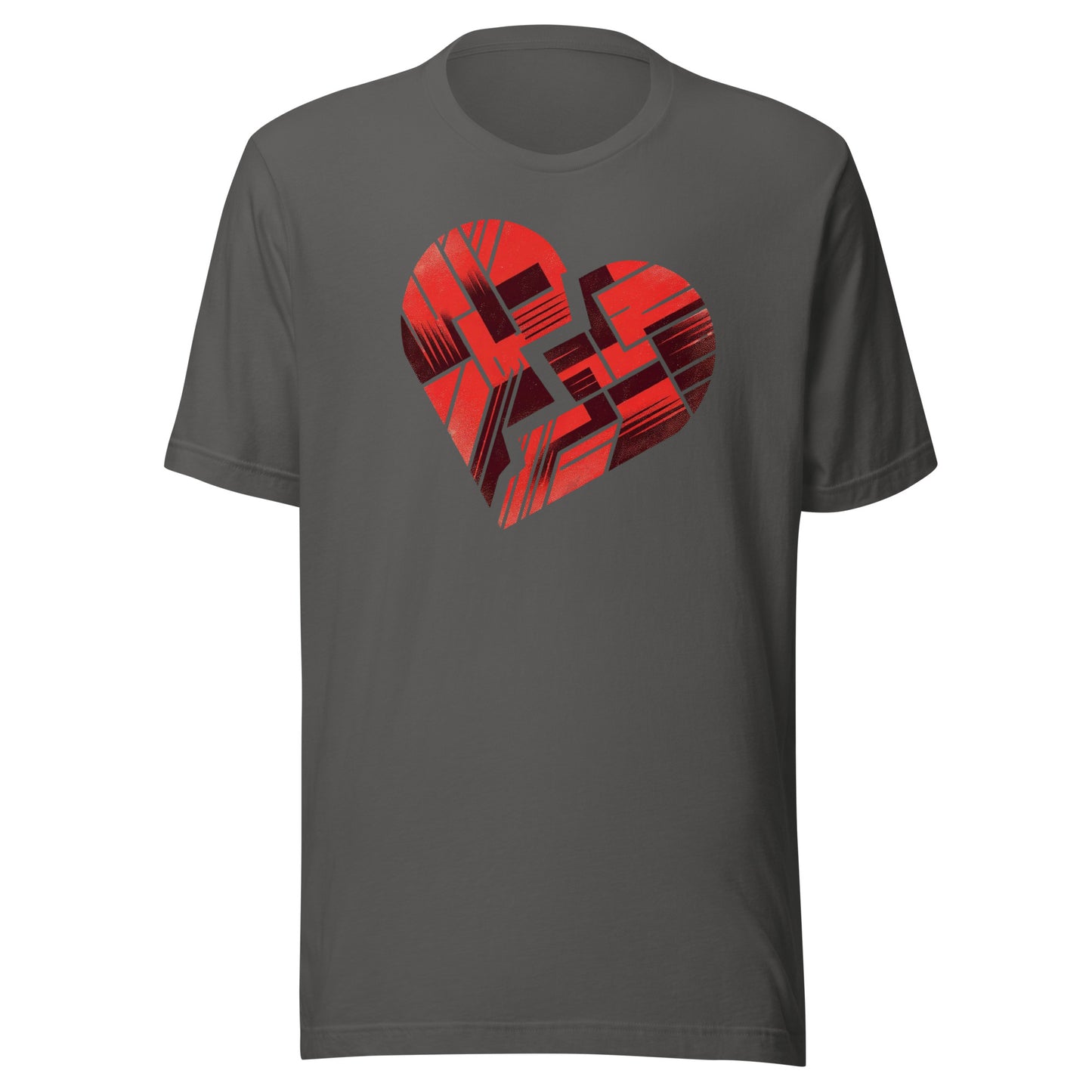 Broken Heart Abstract Unisex t-shirt