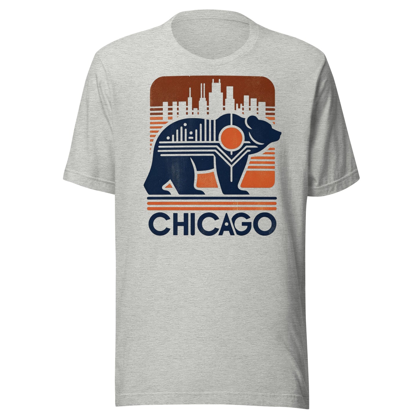 Chicago Gridiron: Windy City Charge - Retro Football Tapestry Series Unisex t-shirt