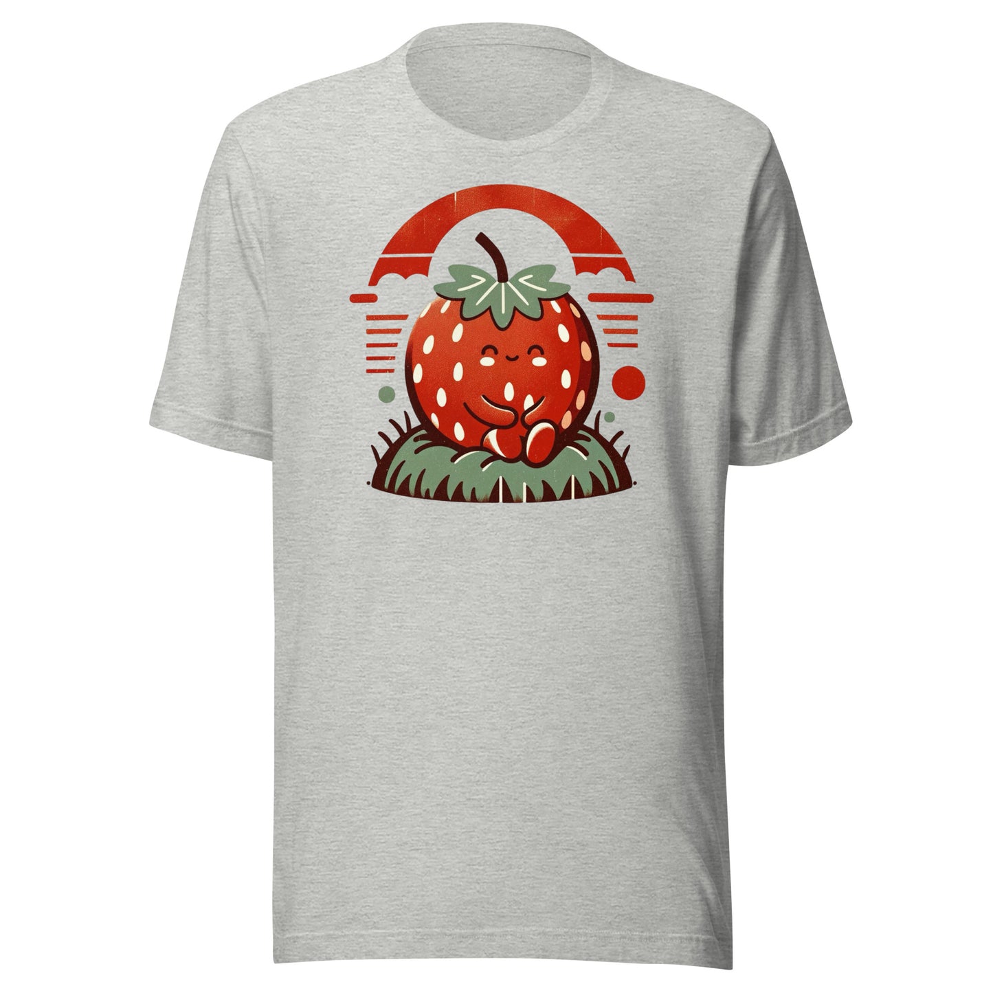 Berry Charming - Smiling Strawberry with Vintage Flair Unisex Tee