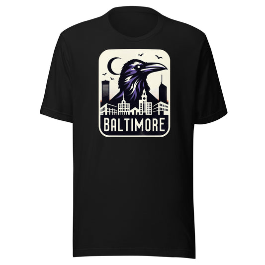Baltimore Gridiron: Harbor Birds - Retro Football Tapestry Series Unisex t-shirt