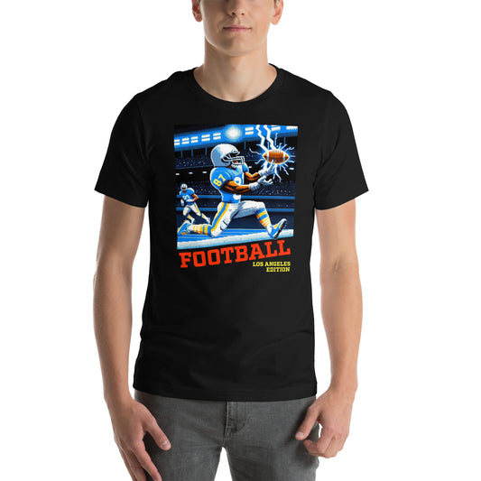 Los Angeles Video Game Football Lightning Graphic Unisex t-shirt