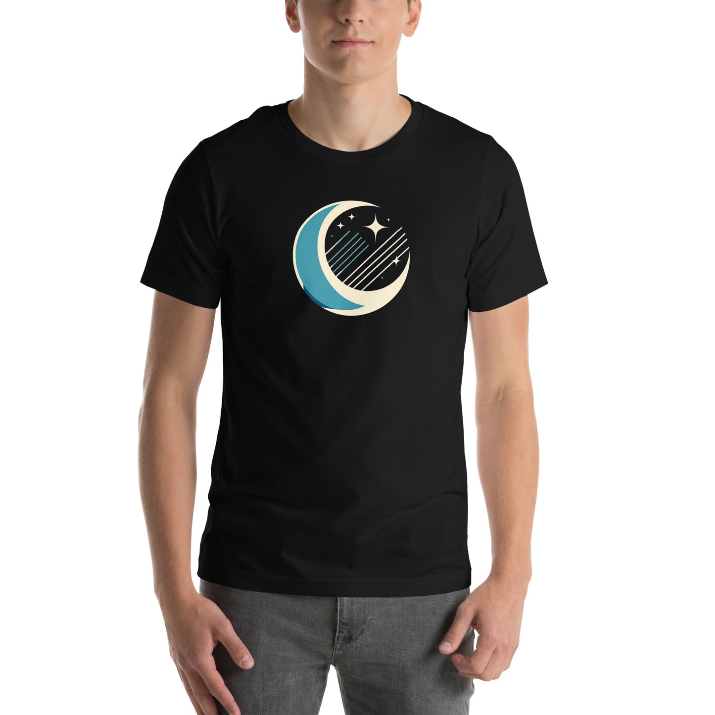 Celestial Moon and Stars Unisex T-Shirt