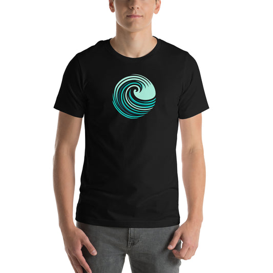 Ocean Wave Spiral Unisex T-Shirt