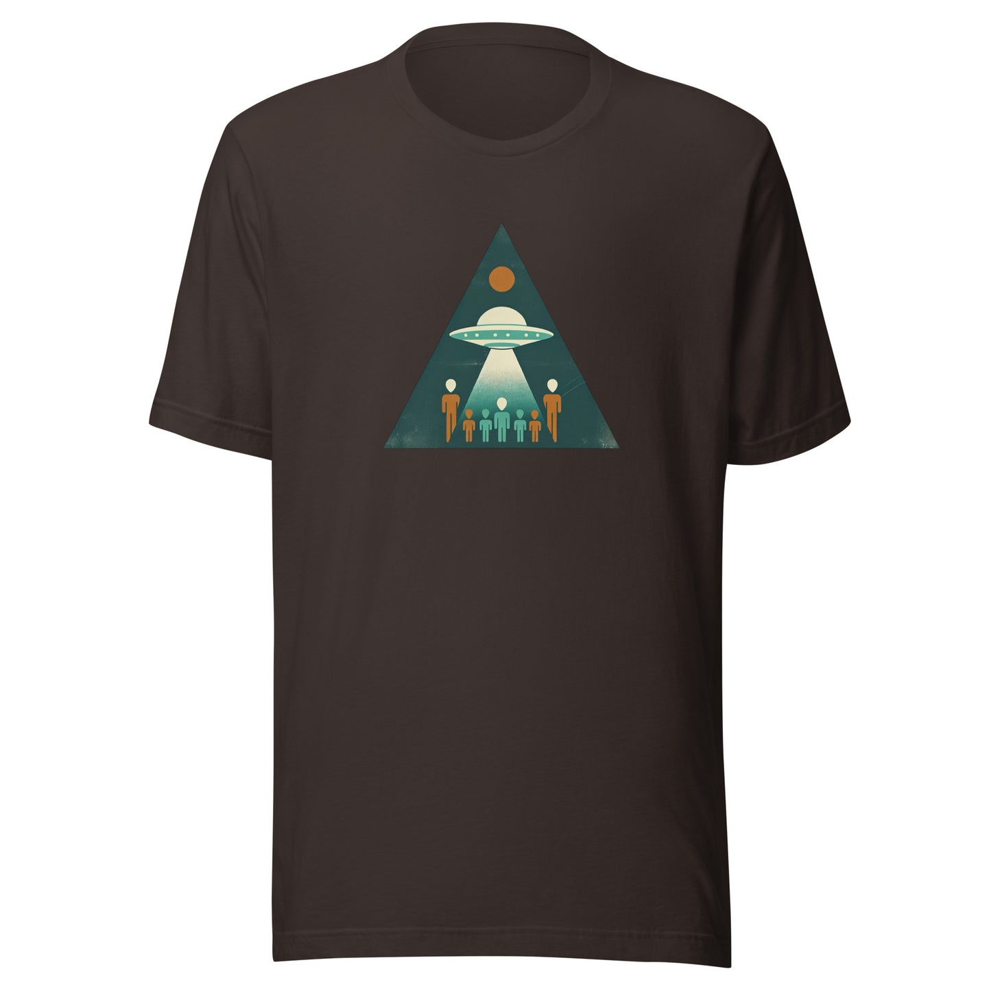 UFO Abduction Triangle Graphic Unisex t-shirt