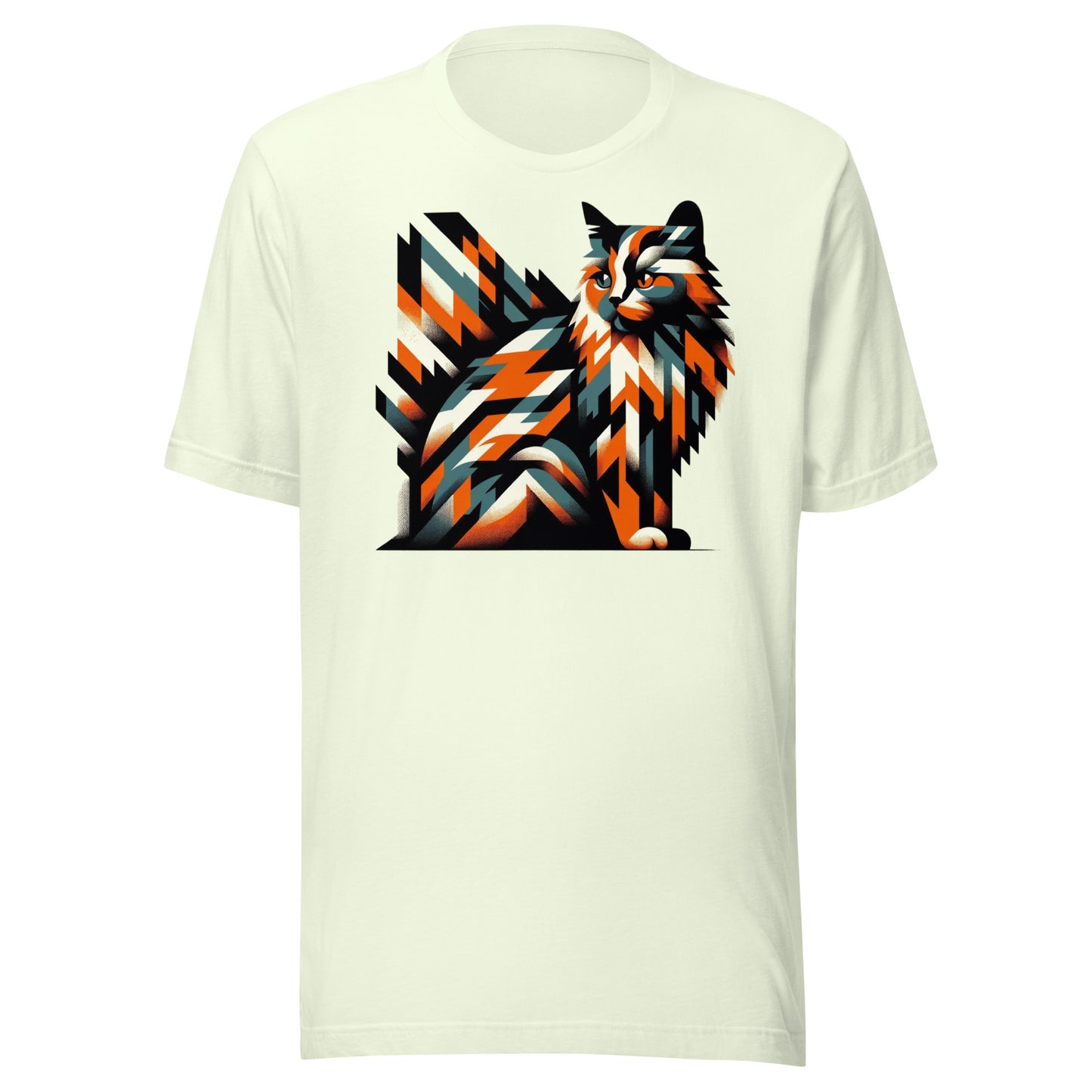 Iron Paws: Tortoiseshell Cat Mosaic - Patchwork Perfection Unisex t-shirt