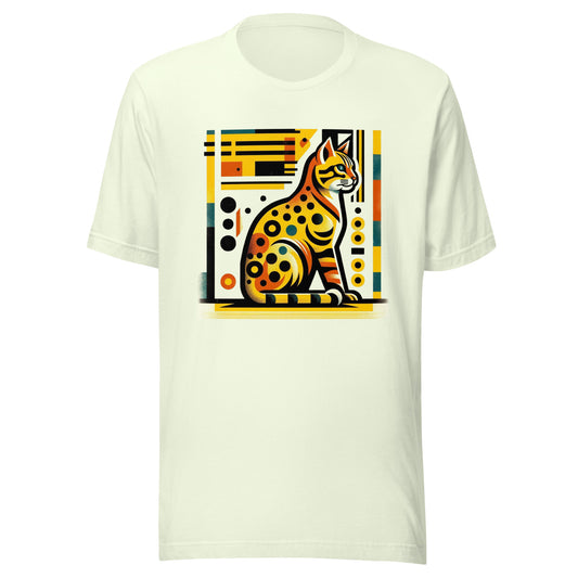 Iron Paws: The Spotted Spectacle - Yellow Bengal Cat Majesty Unisex t-shirt