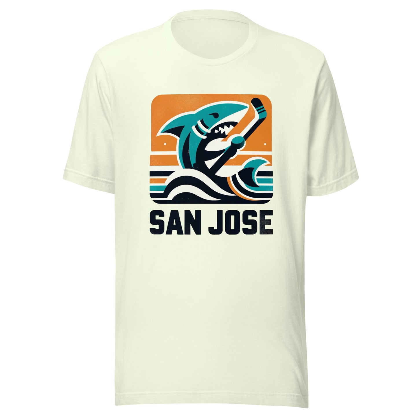 San Jose Rink Roots: The Urban Vintage Hockey Collection Unisex t-shirt