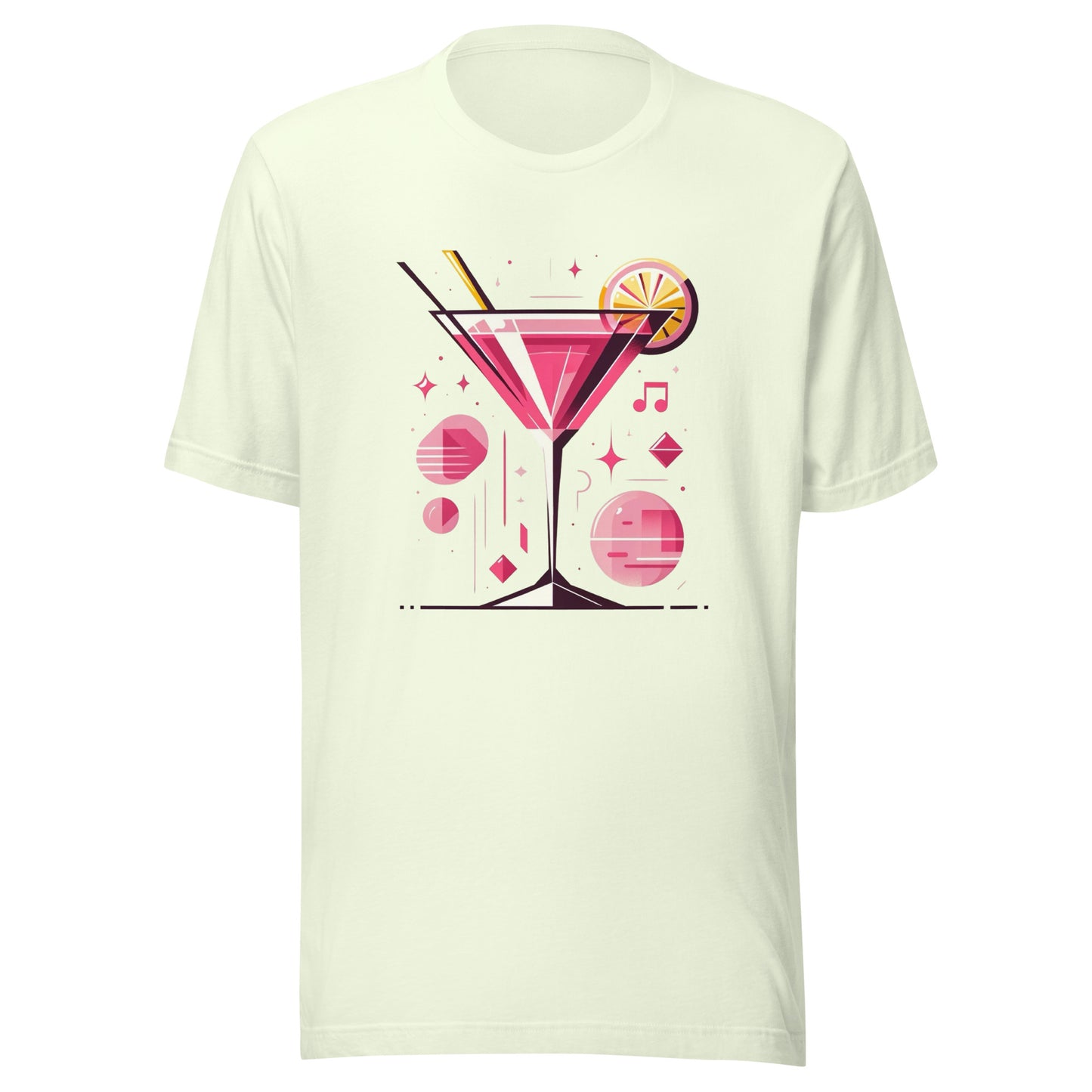 Cosmopolitan ‘Full Send Saturday’ Mid-Century Modern Drinks Series Unisex t-shirt