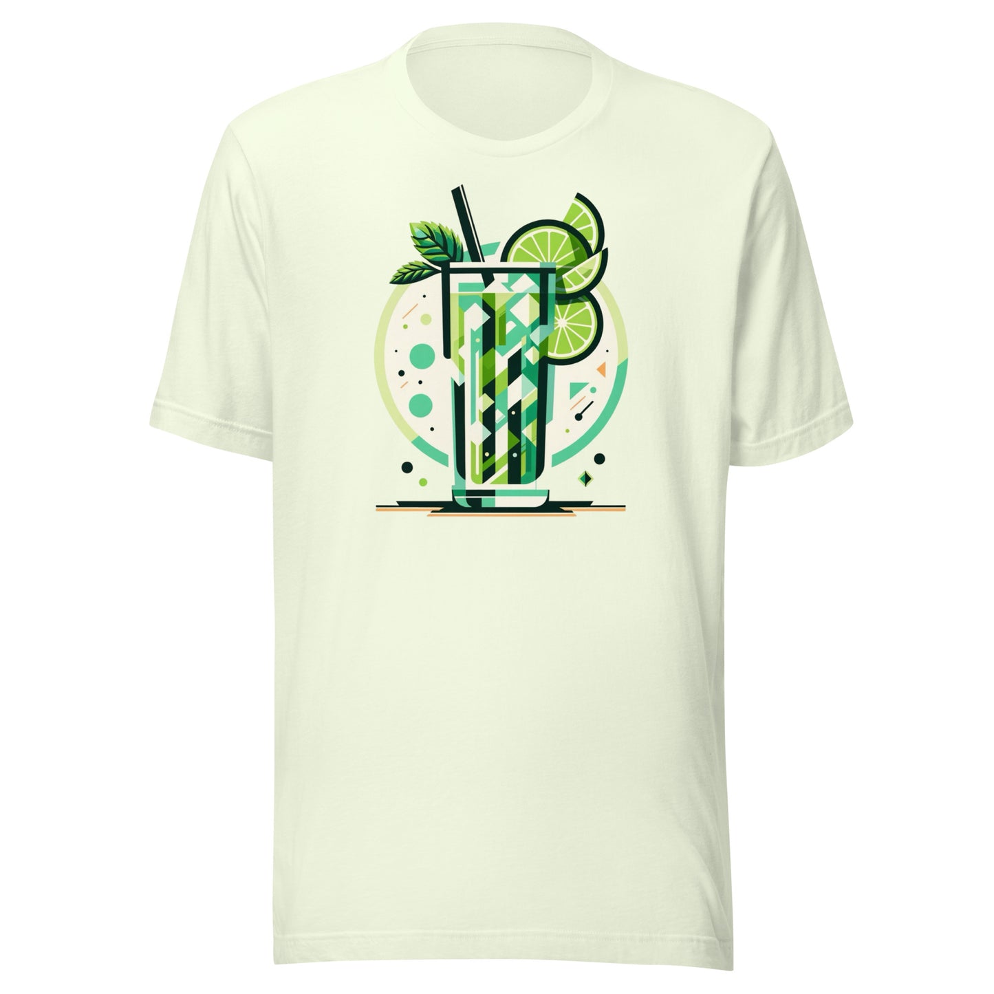 Mojito ‘Full Send Saturday’ Mid-Century Modern Drinks Series Unisex t-shirt
