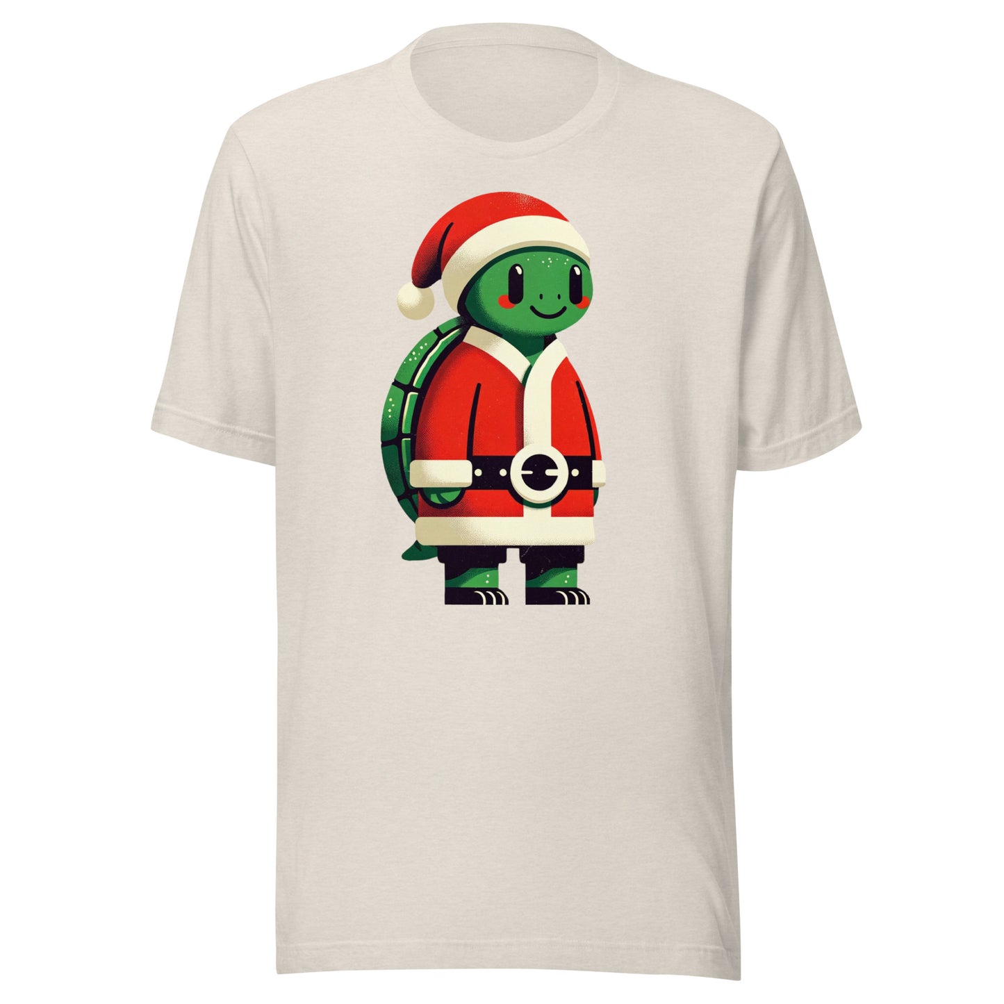 Turtle in a Santa Suit: Spreading Happy Vintage Christmas Cheer Unisex t-shirt