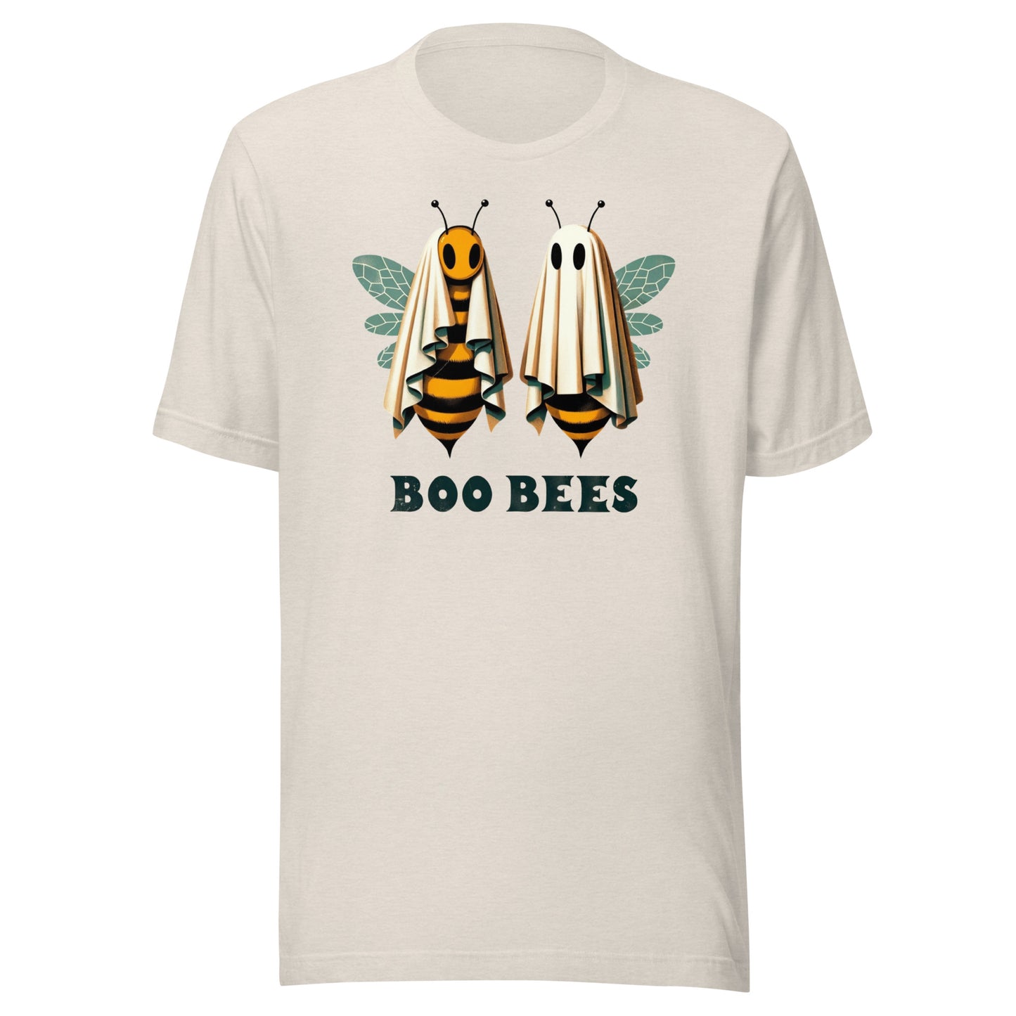 Boo Bees Halloween Ghost-Themed Graphic Unisex Tee