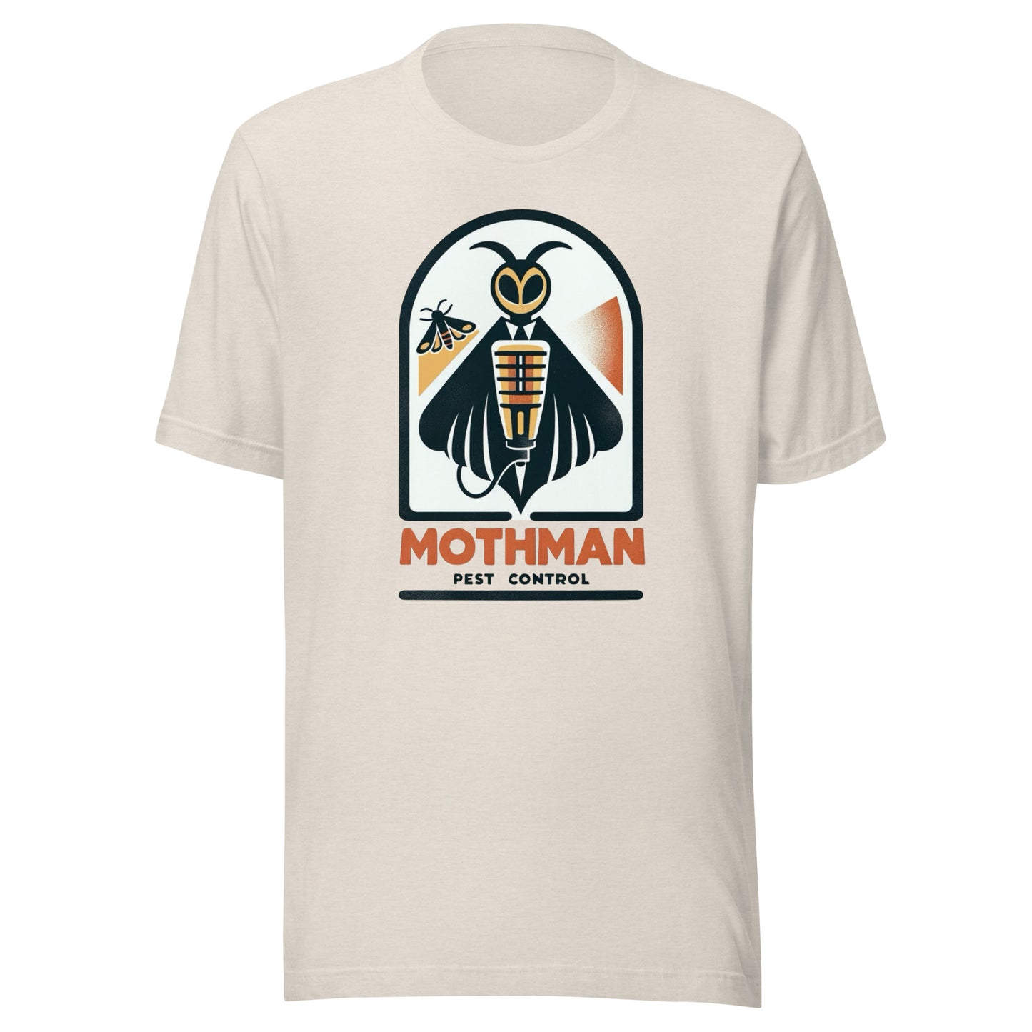 Mothman Pest Control - Mothman holding a bug zapper Unisex t-shirt