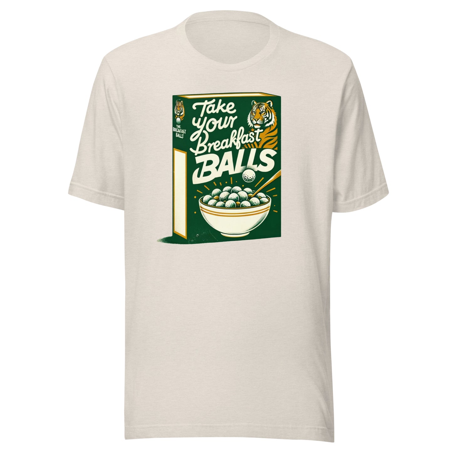 Take Your Breakfast Balls Golf Balls Tiger Unisex t-shirt
