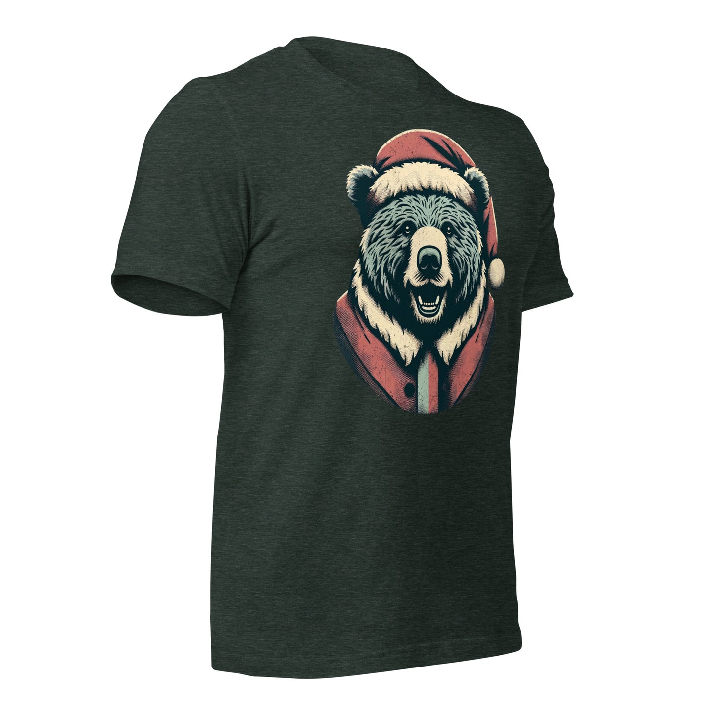 Bear-ly Merry: Rustic Christmas Retreat with Santa's Fuzziest Helpers Unisex t-shirt