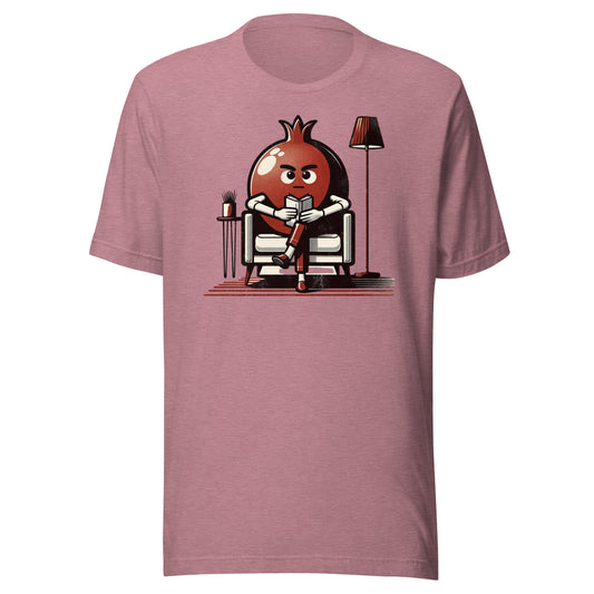 Pome-Read - Intellectual Pomegranate with Book Unisex Tee
