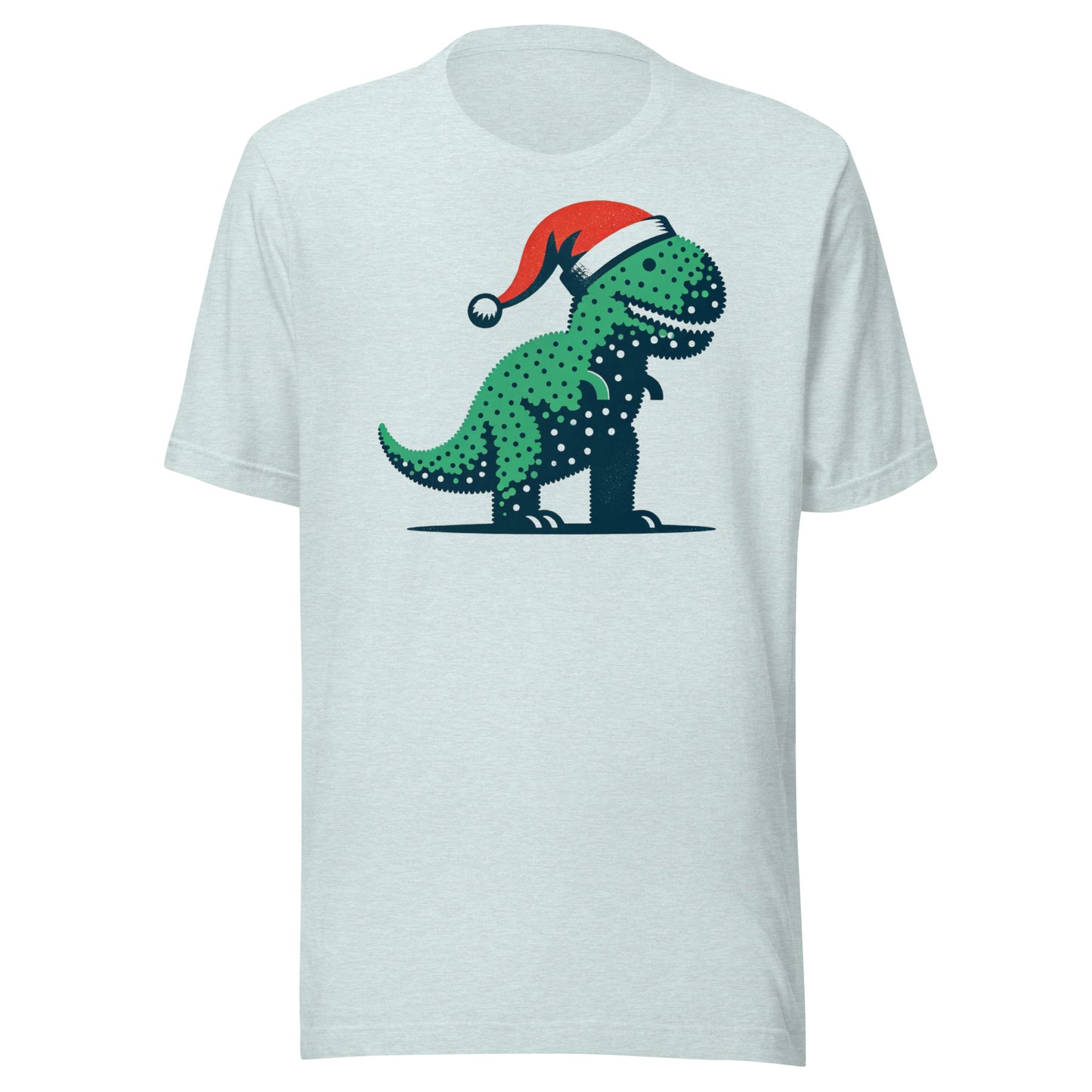 Tyrannosaurus Rex Santa Christmas Holiday Topiary Unisex t-shirt