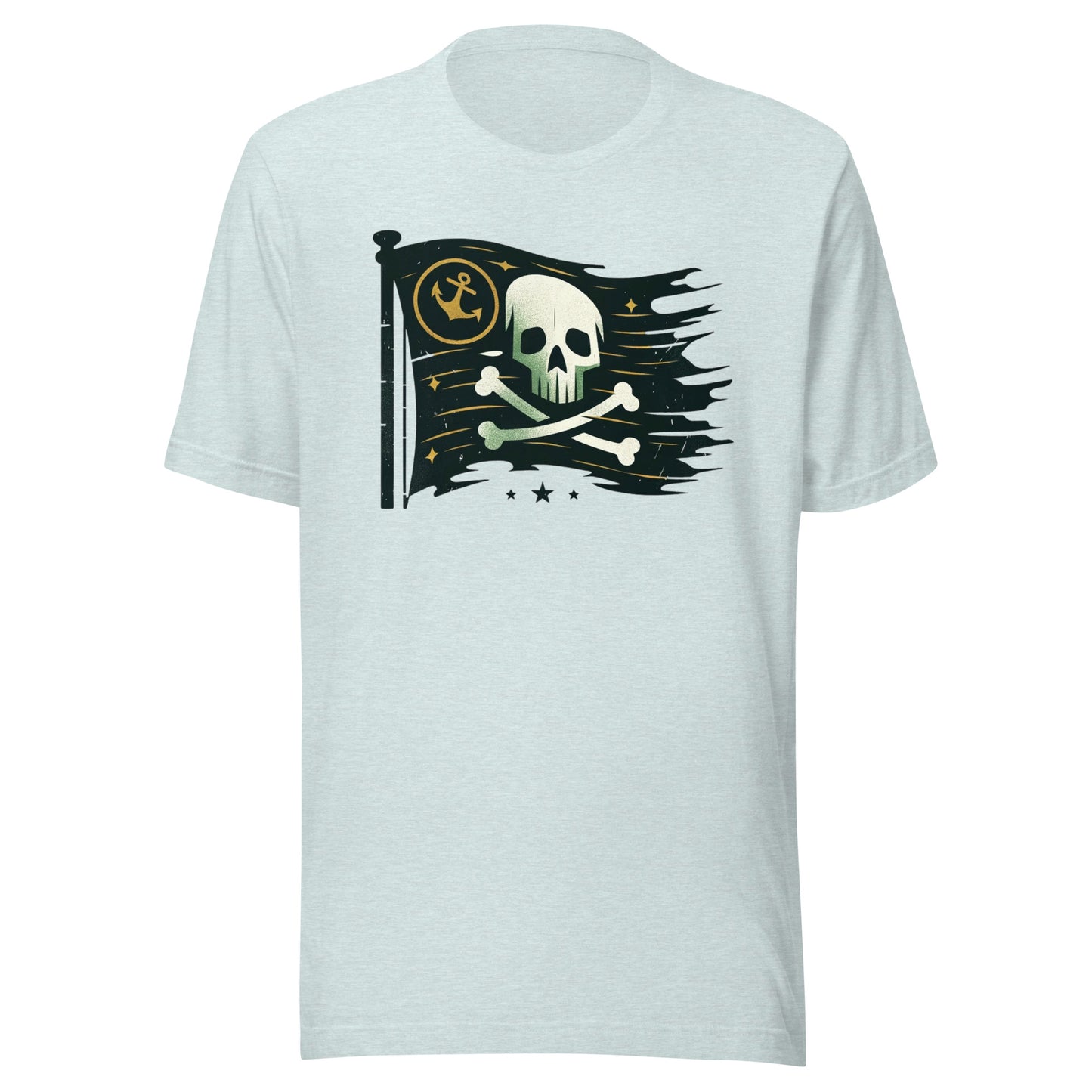 Galactic Buccaneers: Skull and Crossbones of the Cosmic Seas Unisex t-shirt