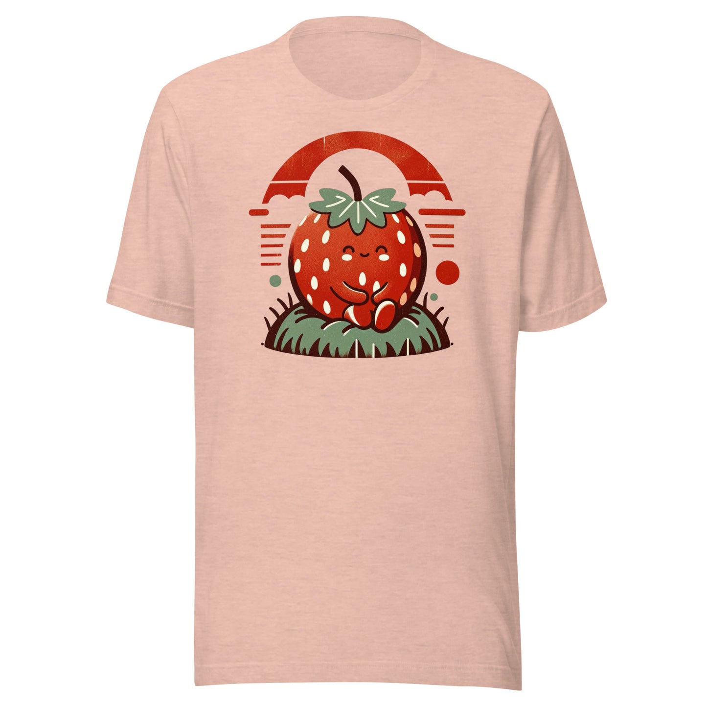 Berry Charming - Smiling Strawberry with Vintage Flair Unisex Tee