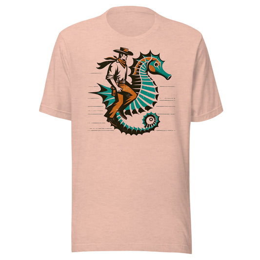 Cowboy Seahorse Sea Adventure Unisex t-shirt