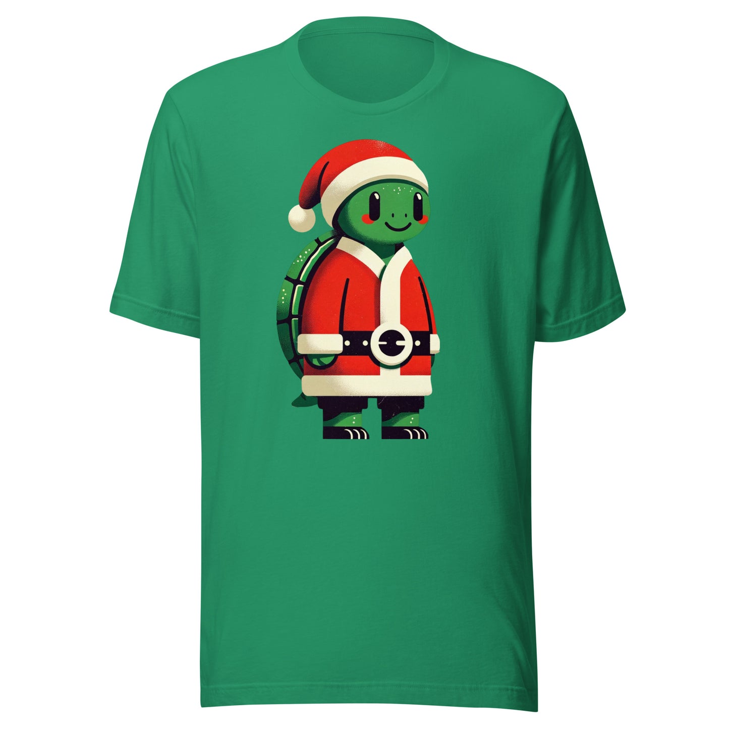Turtle in a Santa Suit: Spreading Happy Vintage Christmas Cheer Unisex t-shirt