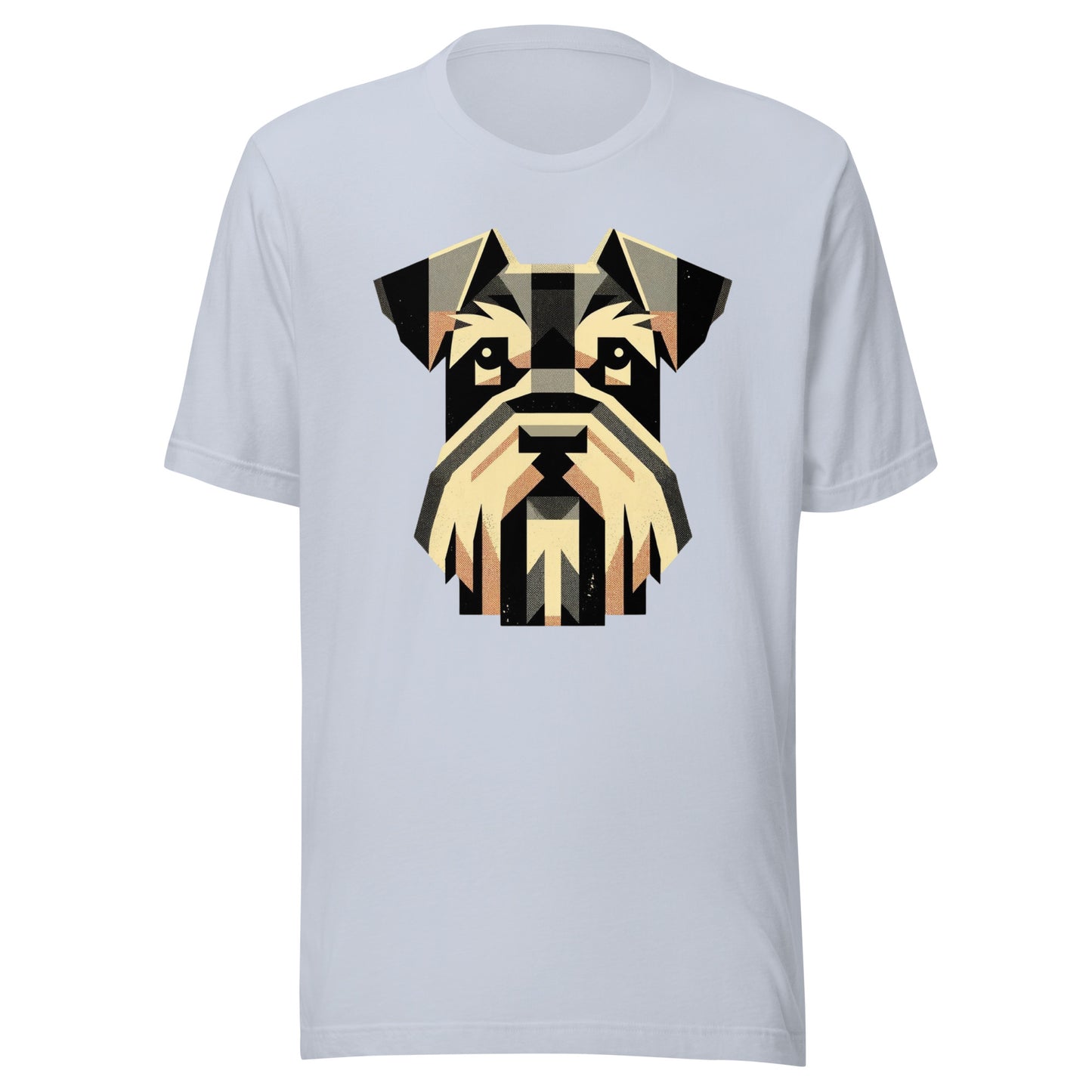 Iron Paws: Schnauzer Dog Stance - Bold Monochrome Guard Unisex t-shirt