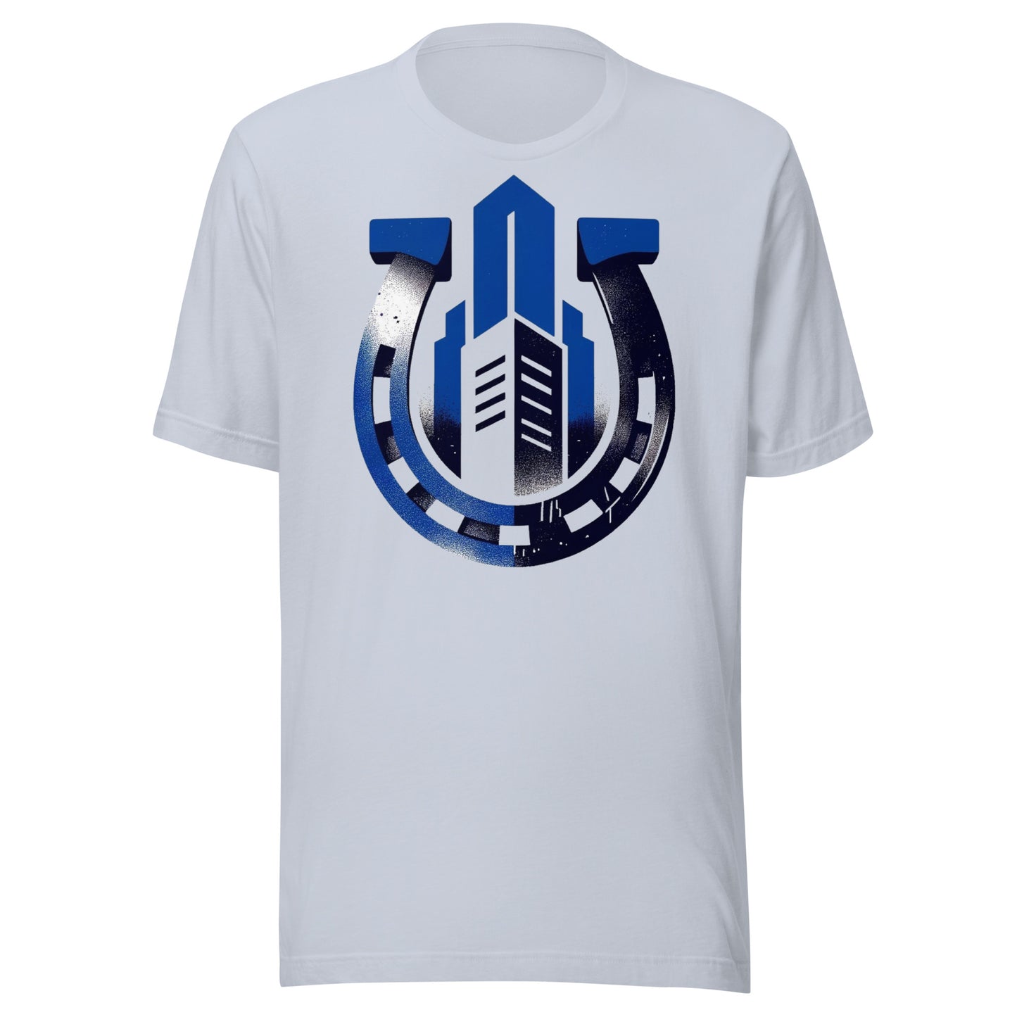 Indianapolis Gridiron: Horseshoe Skyline - Retro Football Tapestry Series Unisex t-shirt