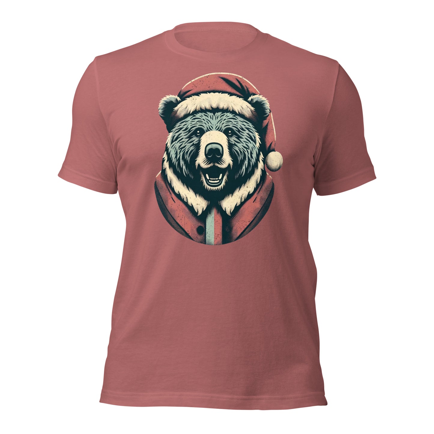 Bear-ly Merry: Rustic Christmas Retreat with Santa's Fuzziest Helpers Unisex t-shirt