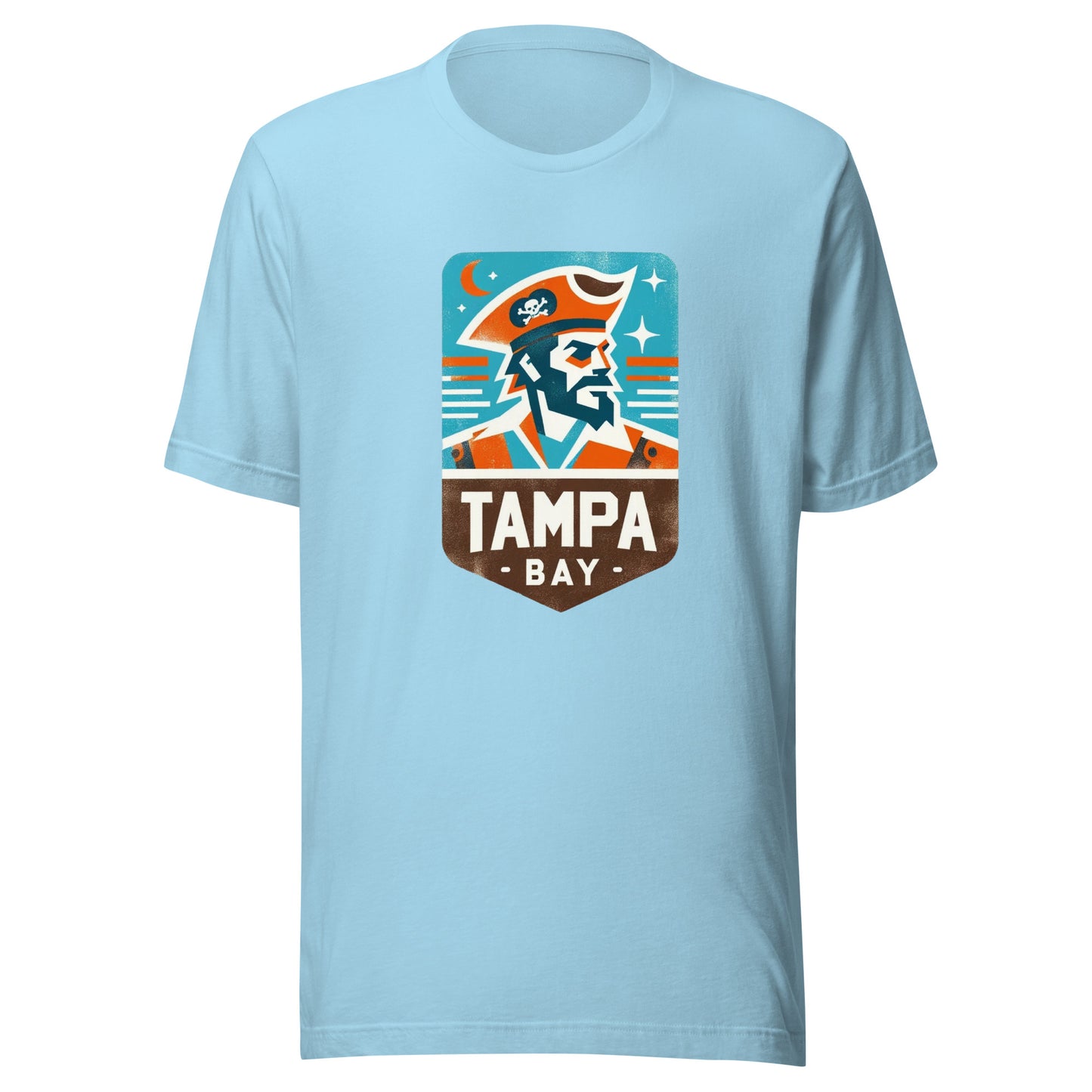 Tampa Bay Gridiron: Pirate Waters - Retro Football Tapestry Series Unisex t-shirt