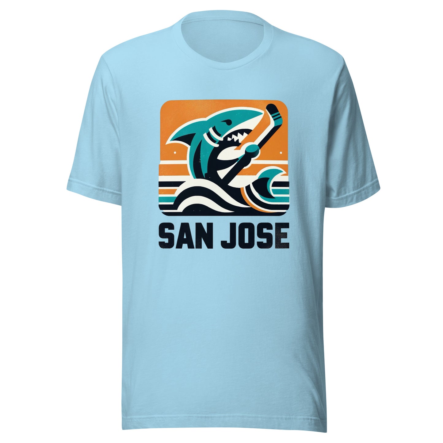 San Jose Rink Roots: The Urban Vintage Hockey Collection Unisex t-shirt
