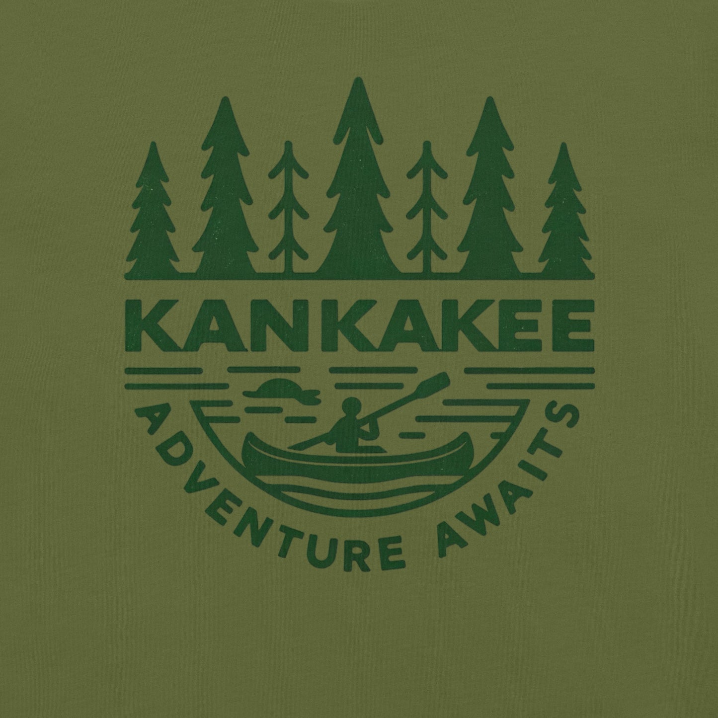 Kankakee Adventure Awaits Unisex t-shirt