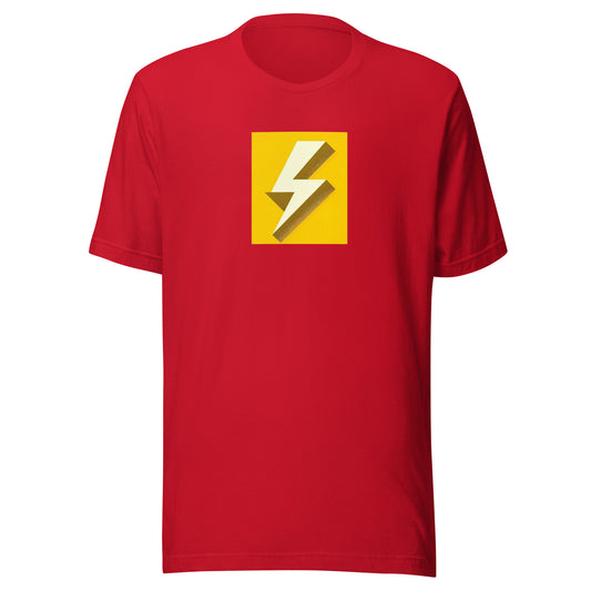 Sunshine Yellow Lightning Bolt Vintage Distressed Tee - Unisex