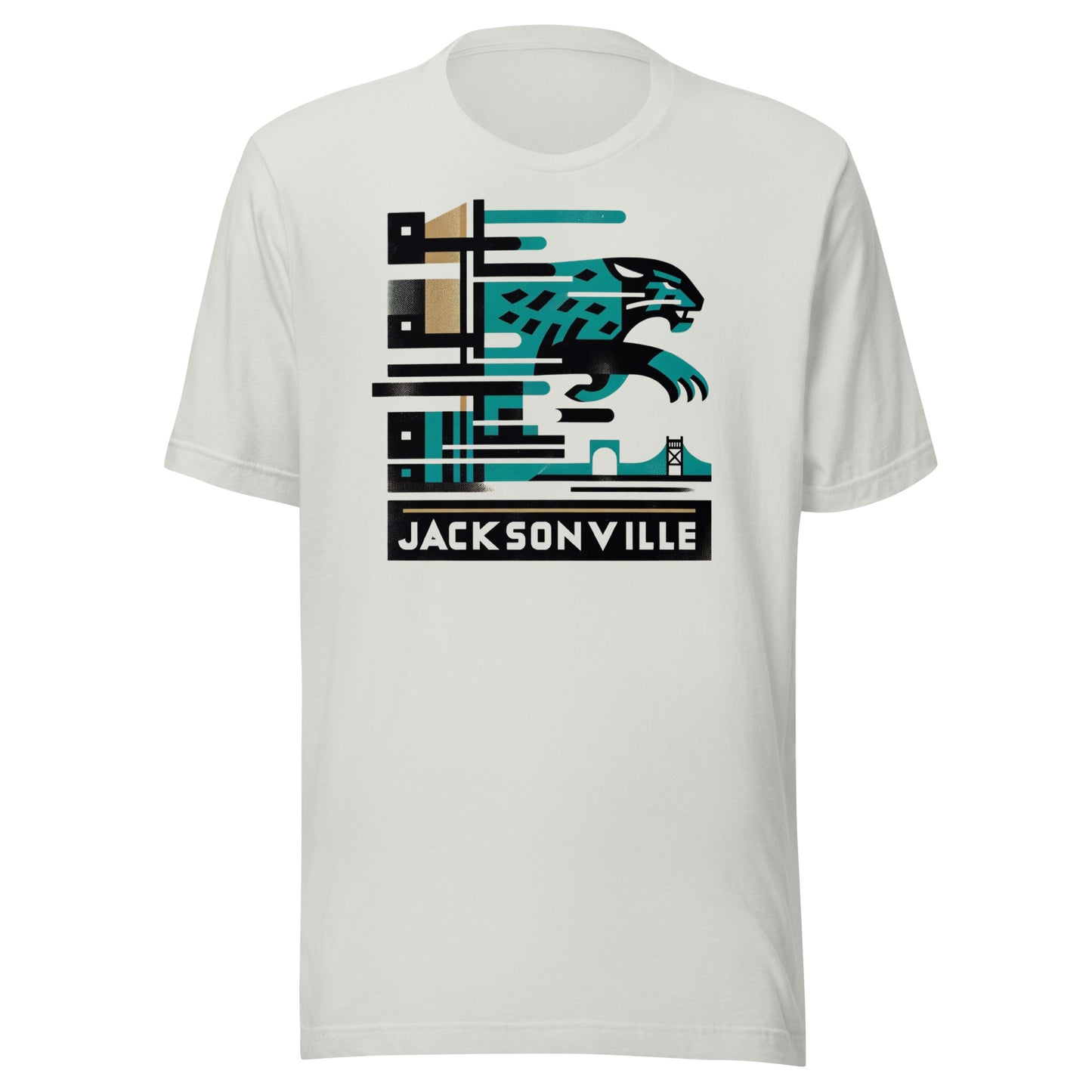 Jacksonville Gridiron: Maritime Cats - Retro Football Tapestry Series Unisex t-shirt