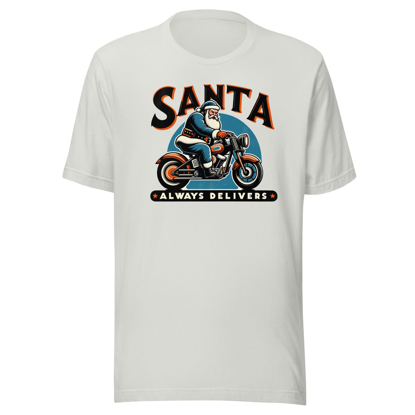 Santa Always Delivers Christmas Motorcycle Unisex t-shirt