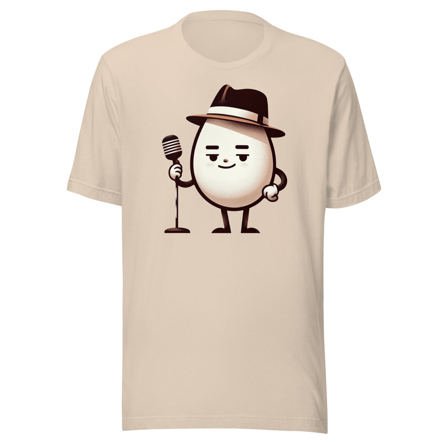 All the Yolks: Cool Egg Comedian with Microphone Unisex Tee