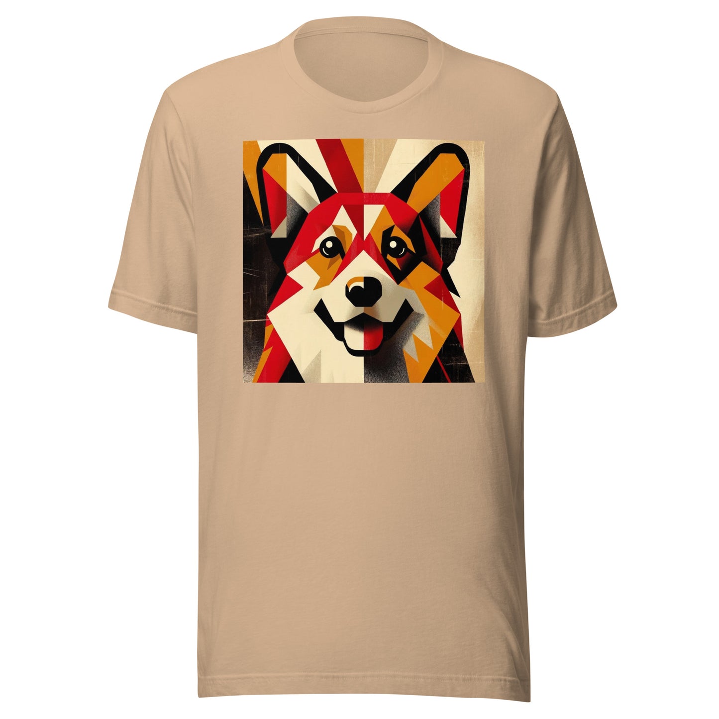 Iron Paws: Corgi Dog Charm - Radiant Red Majesty Unisex t-shirt