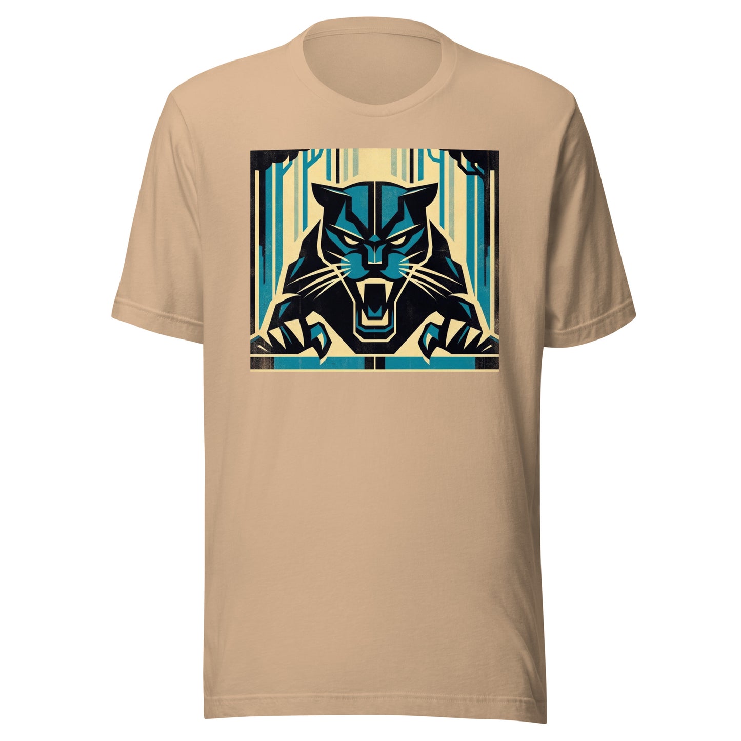 Carolina Gridiron: Shadow Hunter - Retro Football Tapestry Series Unisex t-shirt