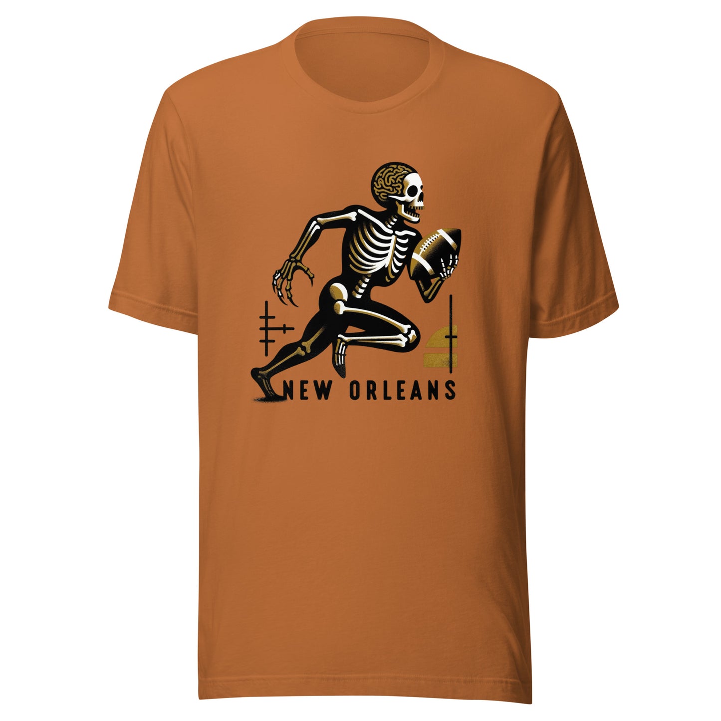 New Orleans Gridiron: Zombie Army - Retro Football Tapestry Series Unisex t-shirt