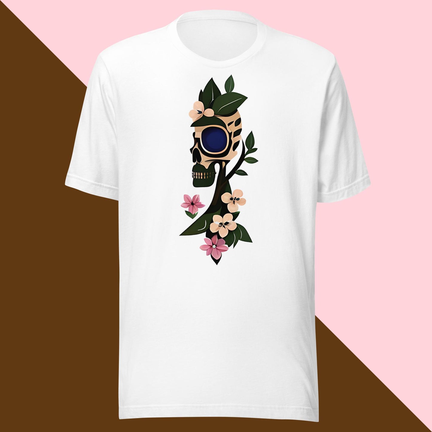 Zen Cherry Blossoms Skull Tree Artist Spooky Vibe T-Shirt