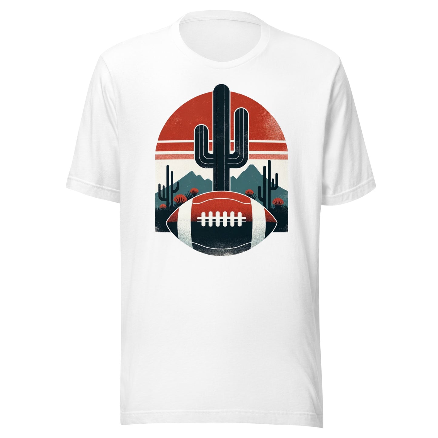 Arizona Gridiron: Desert Dynamos - Retro Football Tapestry Series Unisex t-shirt