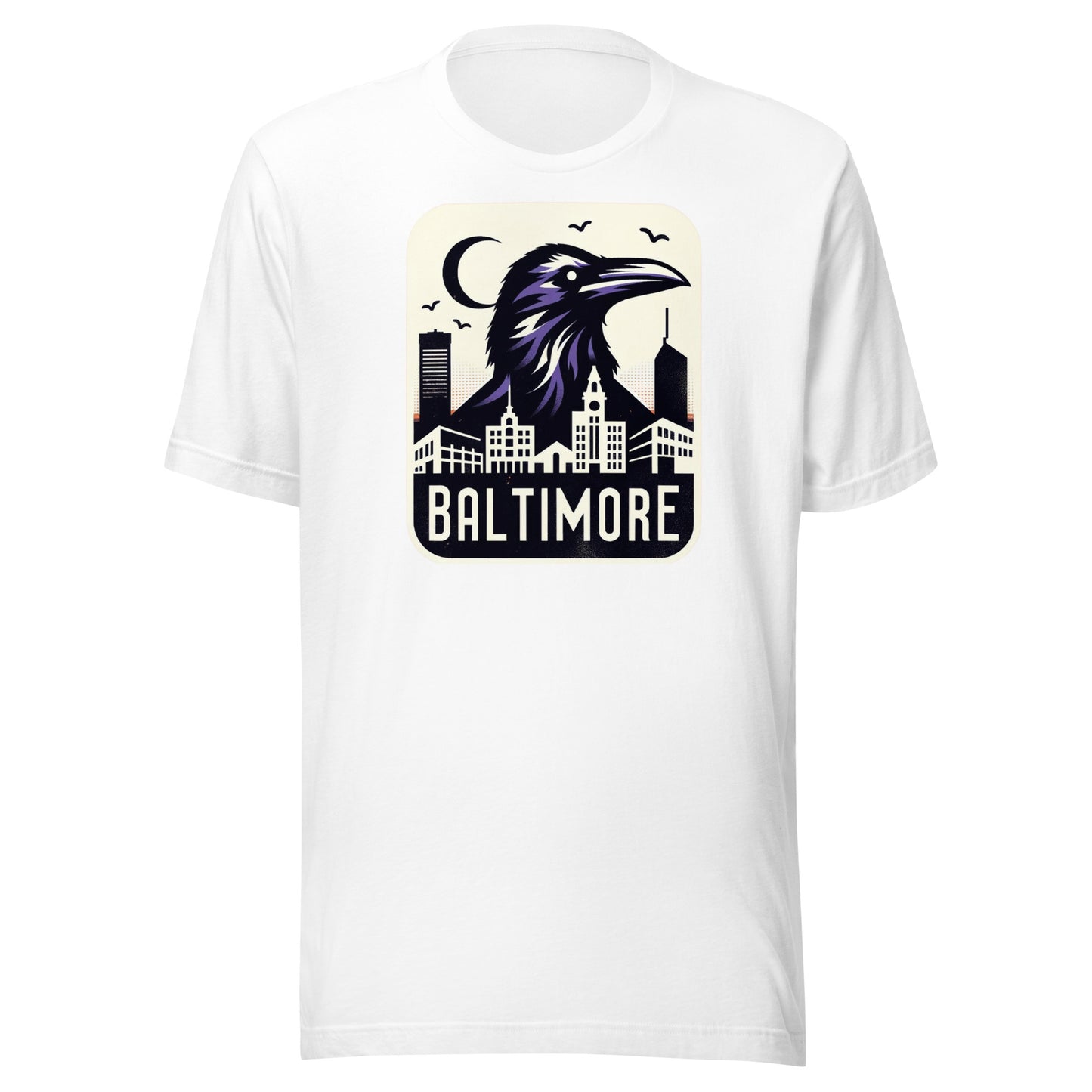 Baltimore Gridiron: Harbor Birds - Retro Football Tapestry Series Unisex t-shirt