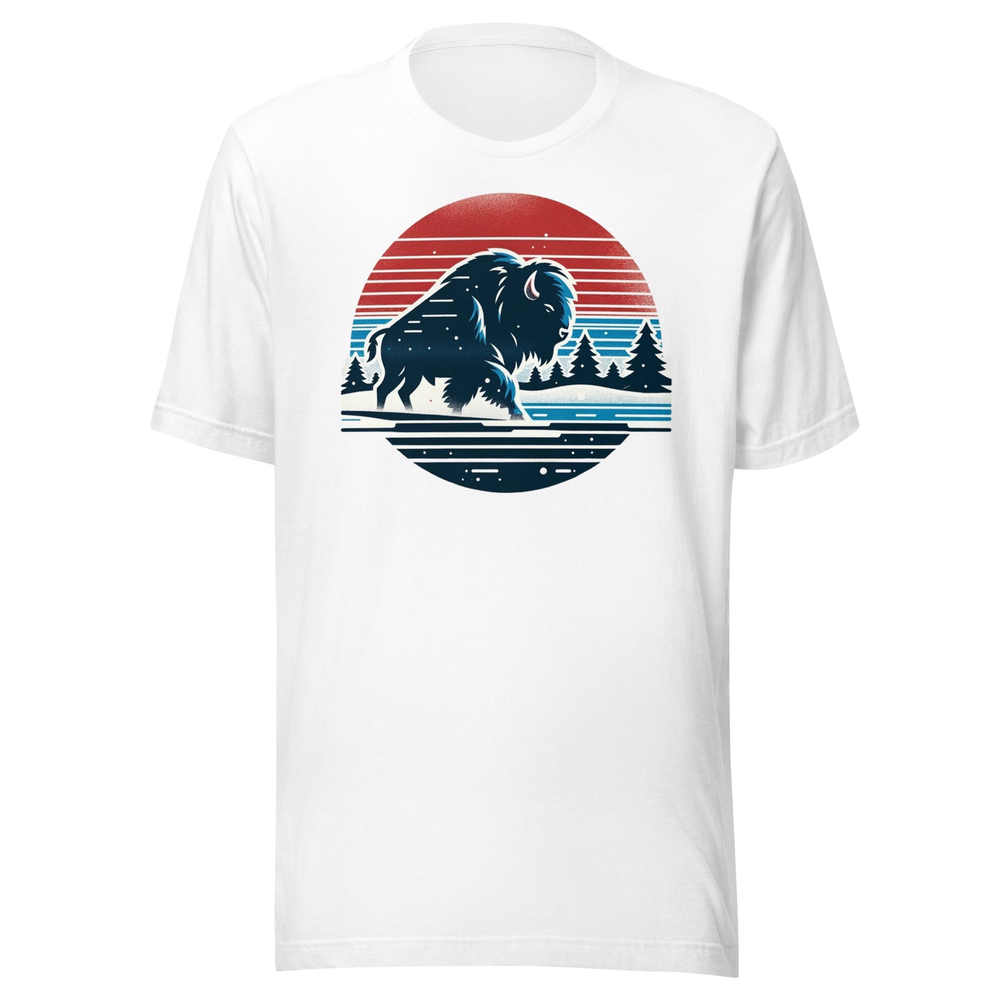 Buffalo Gridiron: Niagara Charge - Retro Football Tapestry Series Unisex t-shirt
