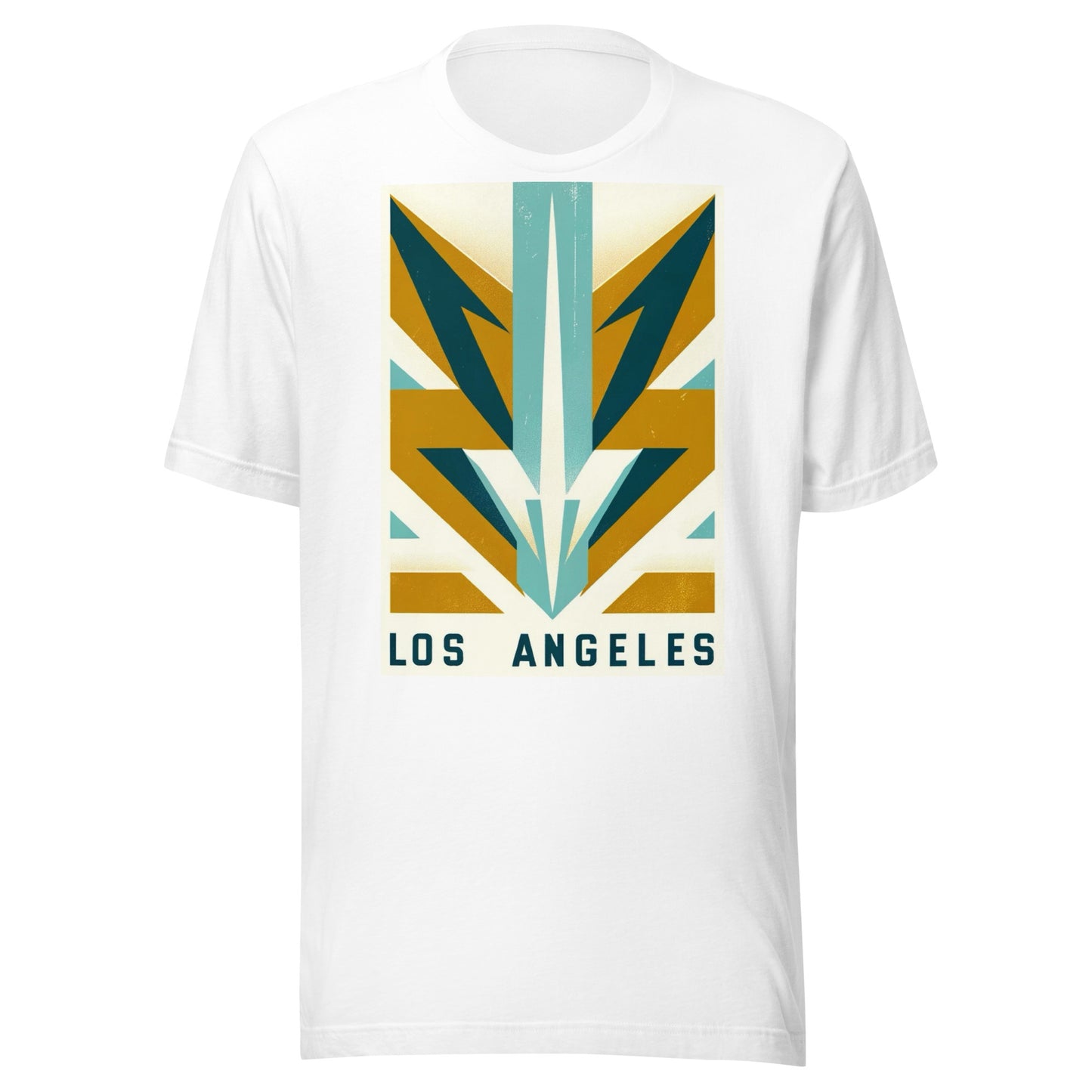 Los Angeles Gridiron: Sudden Bolts - Retro Football Tapestry Series Unisex t-shirt