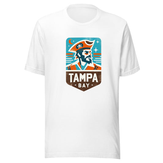 Tampa Bay Gridiron: Pirate Waters - Retro Football Tapestry Series Unisex t-shirt