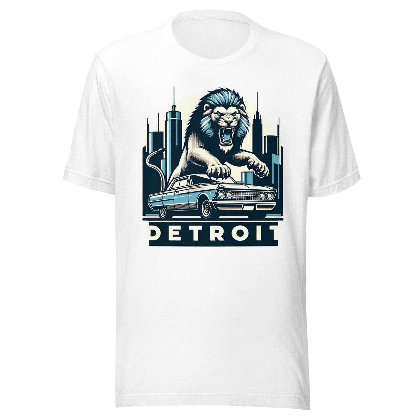 Detroit Gridiron: Motor City Honchos - Retro Football Tapestry Series Unisex t-shirt