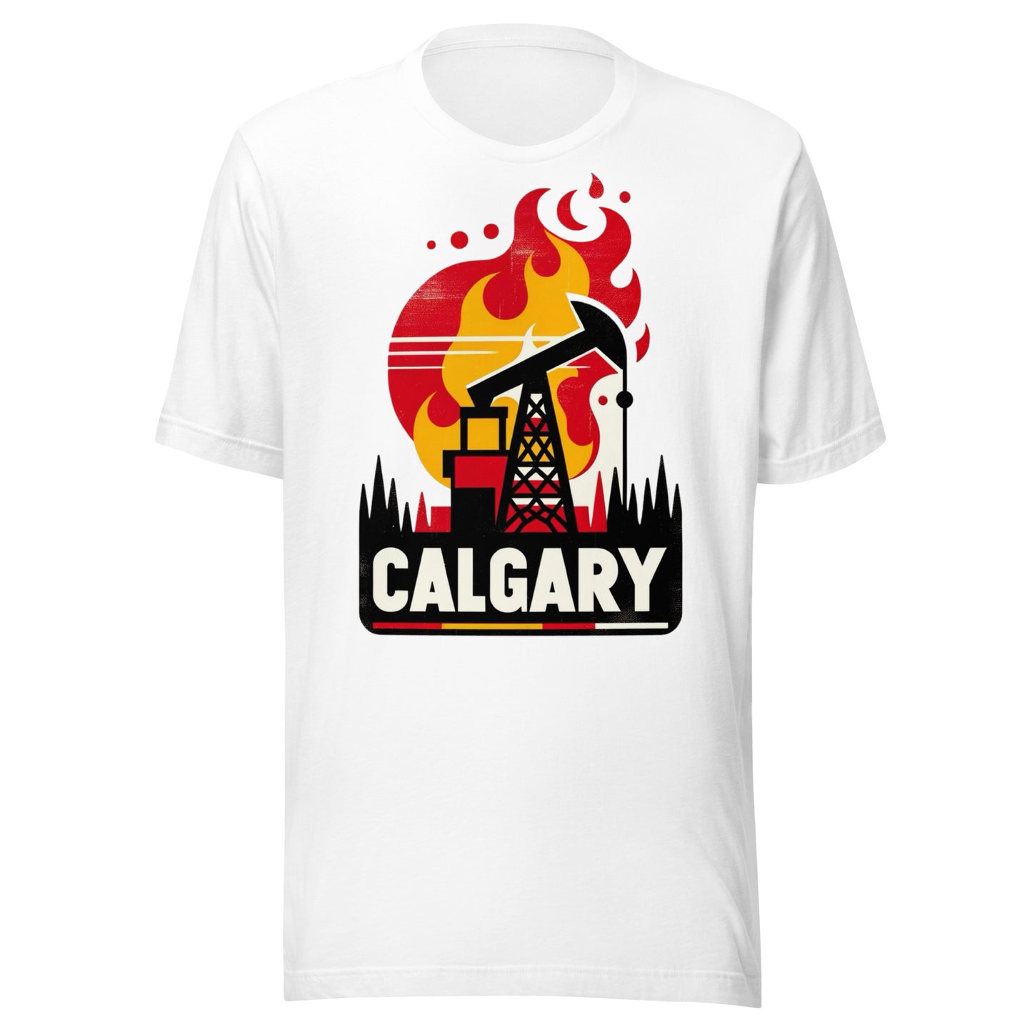 Calgary Rink Roots: The Urban Vintage Hockey Collection Unisex t-shirt
