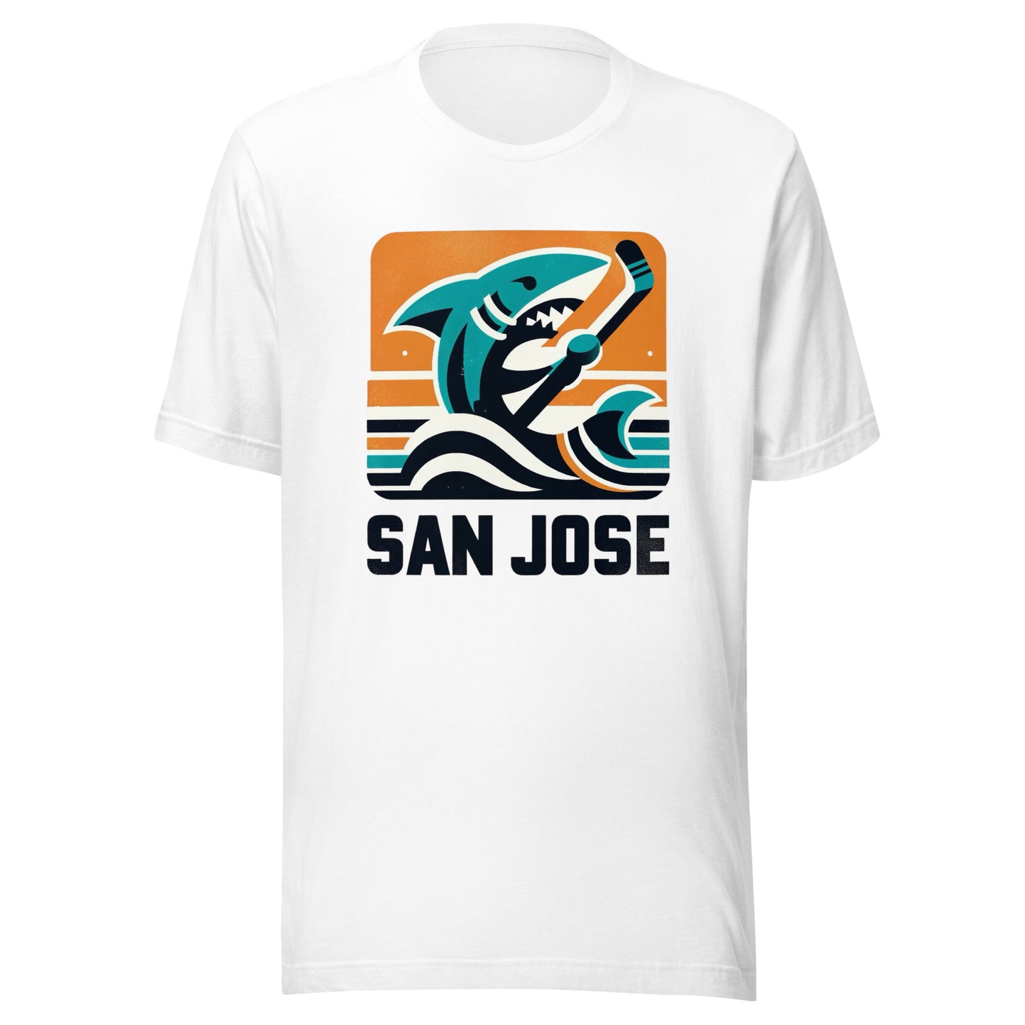 San Jose Rink Roots: The Urban Vintage Hockey Collection Unisex t-shirt