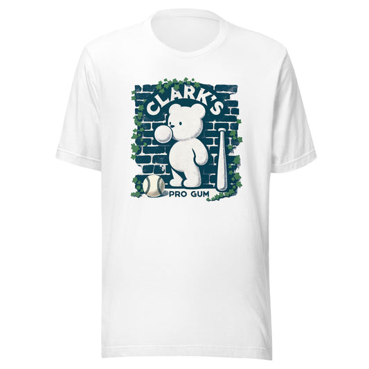 Clark's Pro Gum Vintage Inspired Cub Bear Baseball Ivy Chicago Art Unisex Tee