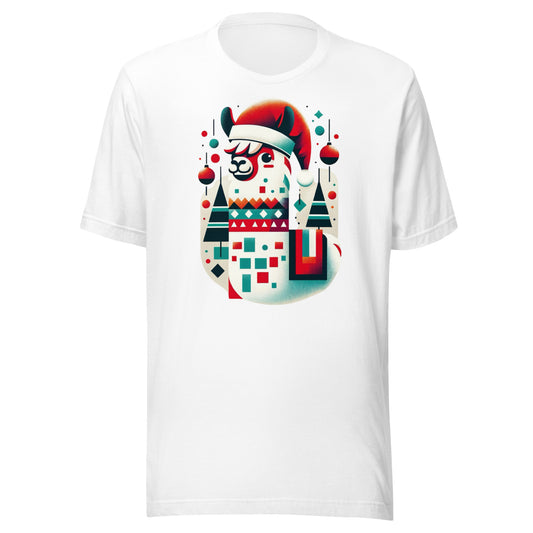 Fa la la la llama Christmas Holiday Unisex t-shirt